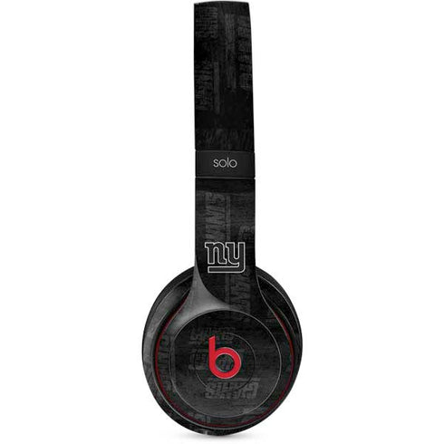 NFL New York Giants Black & White Beats Solo 3 Wireless Skin